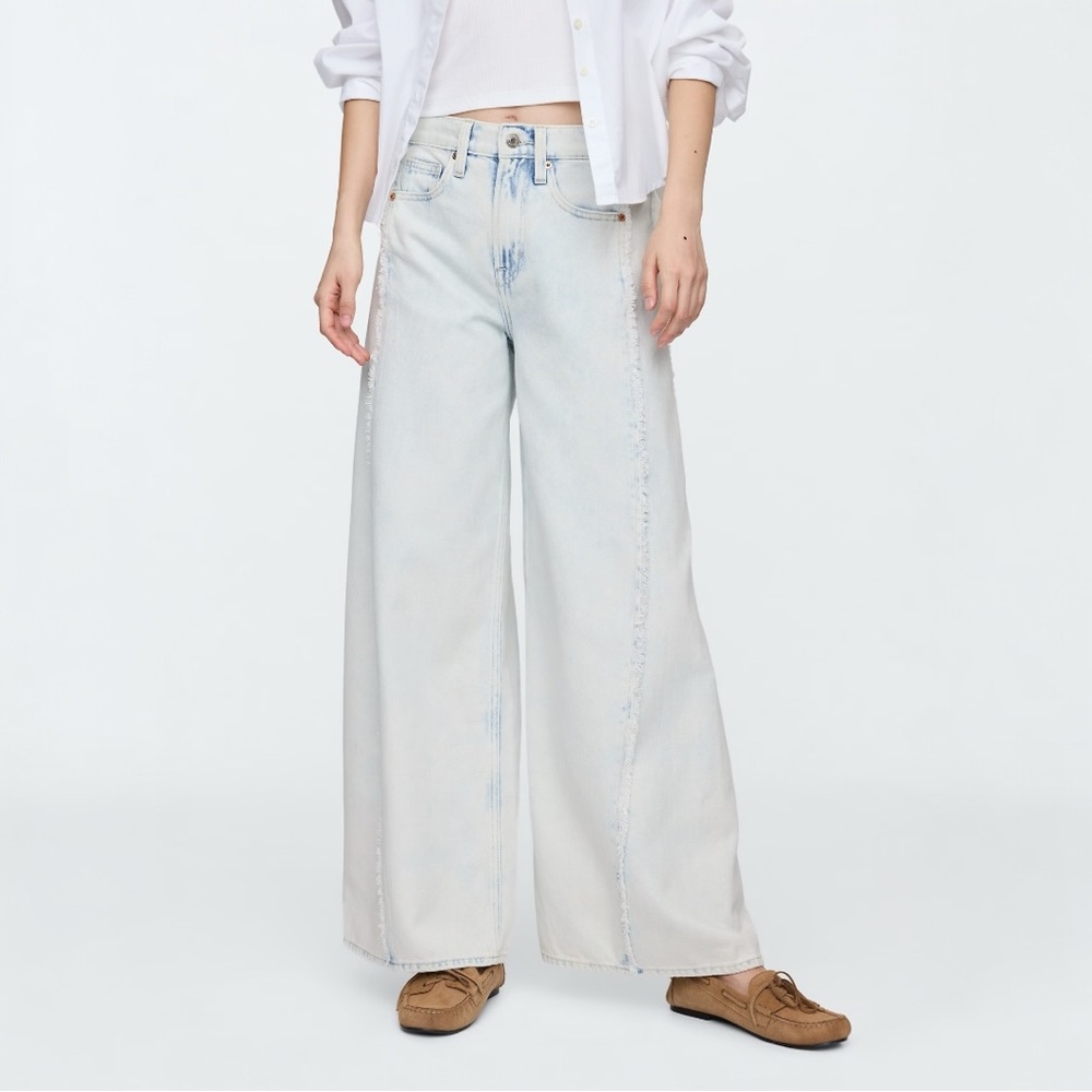 GAP Mid Rise SuperSoft Baggy Jeans NWT 16/33R - Picture 4 of 9